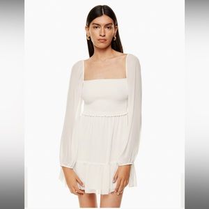 NWT Wilfred New Tempest Dress in Light Birch/Boileau Pale Large